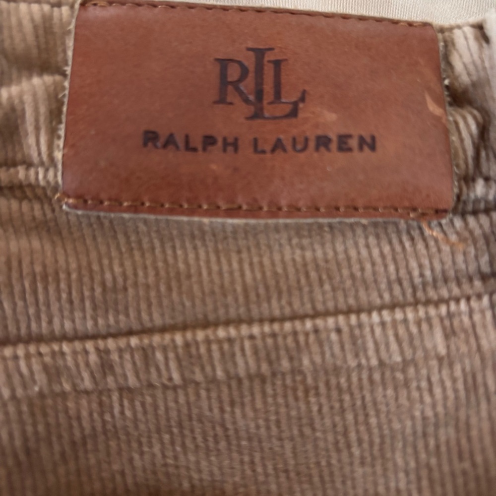 Lauren Ralph Lauren Women’s Camel Brown Corduroy Jeans Sz 14P EUC - Picture 7 of 11